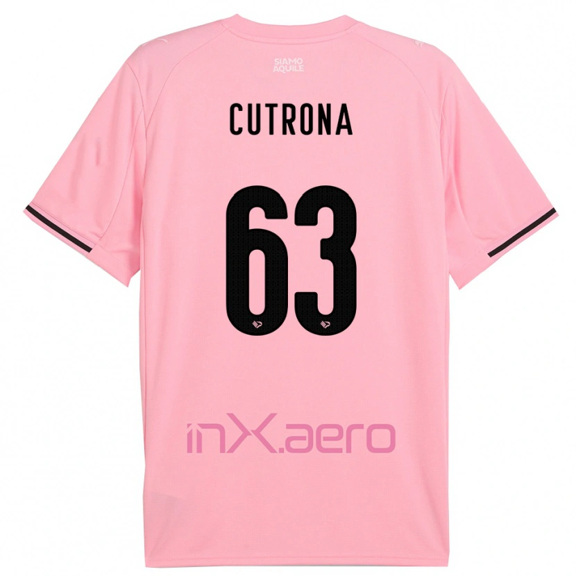 Danxen Heren Francesco Cutrona #63 Roze Zwart Thuisshirt Thuistenue 2025/26 T-Shirt België