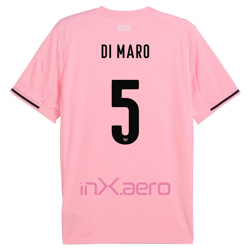 Danxen Heren Filippo Di Maro #5 Roze Zwart Thuisshirt Thuistenue 2025/26 T-Shirt België