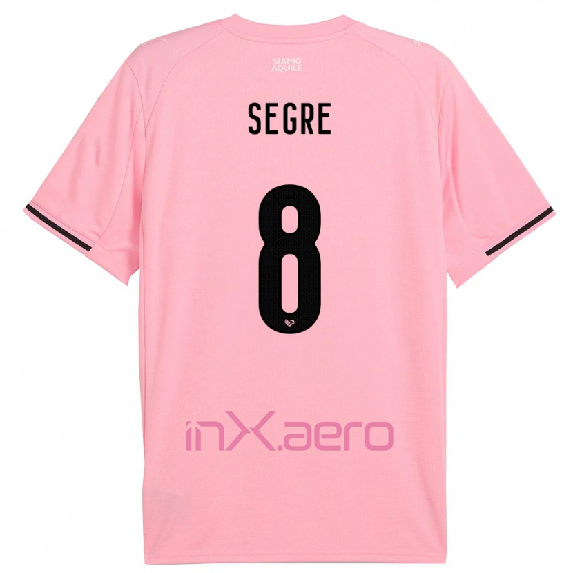 Danxen Heren Jacopo Segre #8 Roze Zwart Thuisshirt Thuistenue 2025/26 T-Shirt België