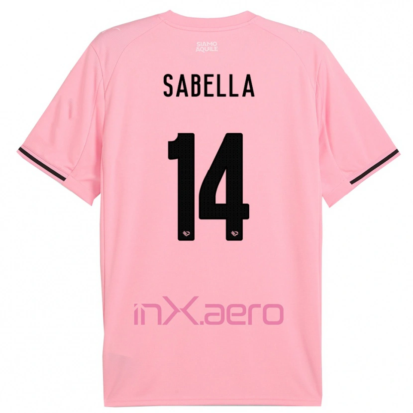 Danxen Heren Alberto Sabella #14 Roze Zwart Thuisshirt Thuistenue 2025/26 T-Shirt België