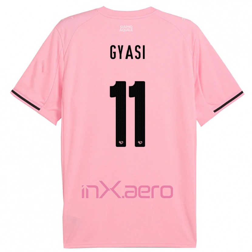 Danxen Heren Emmanuel Gyasi #11 Roze Zwart Thuisshirt Thuistenue 2025/26 T-Shirt België
