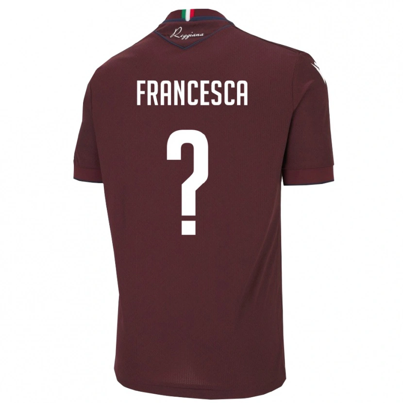 Danxen Heren Lenzini Francesca #0 Bourgondië Wit Thuisshirt Thuistenue 2025/26 T-Shirt België
