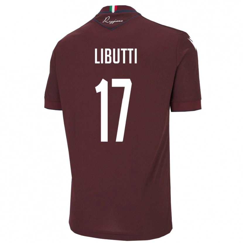 Danxen Heren Lorenzo Libutti #17 Bourgondië Wit Thuisshirt Thuistenue 2025/26 T-Shirt België