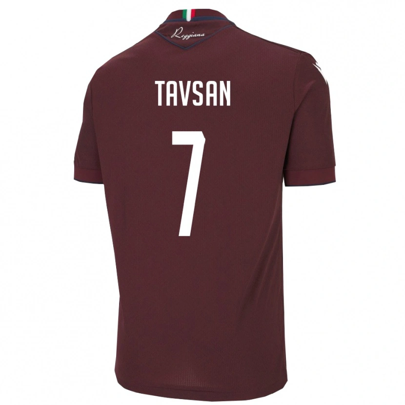 Danxen Heren Elayis Tavsan #7 Bourgondië Wit Thuisshirt Thuistenue 2025/26 T-Shirt België
