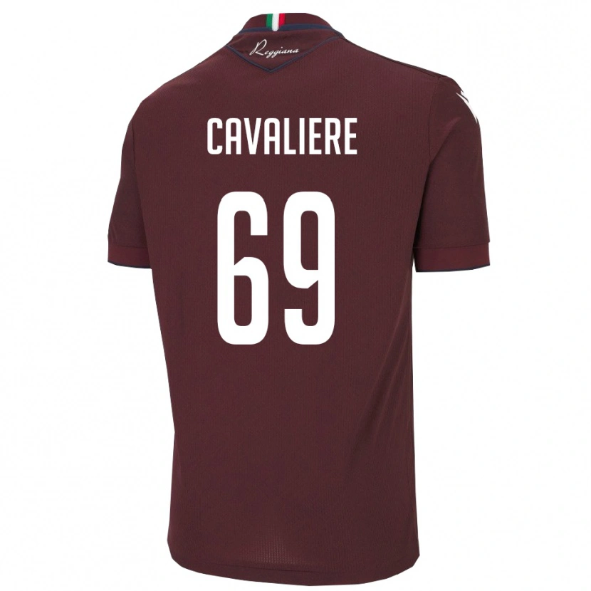 Danxen Heren Edoardo Cavaliere #69 Bourgondië Wit Thuisshirt Thuistenue 2025/26 T-Shirt België