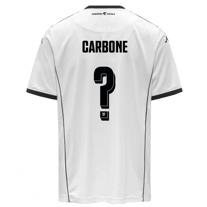 Danxen Heren Christian Carbone #0 Wit Zwart Thuisshirt Thuistenue 2025/26 T-Shirt België