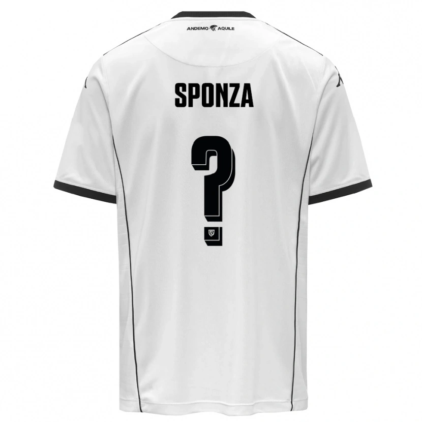 Danxen Heren Enea Sponza #0 Wit Zwart Thuisshirt Thuistenue 2025/26 T-Shirt België
