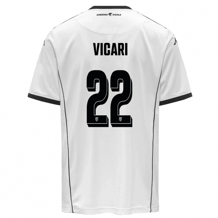 Danxen Heren David Vicari #22 Wit Zwart Thuisshirt Thuistenue 2025/26 T-Shirt België