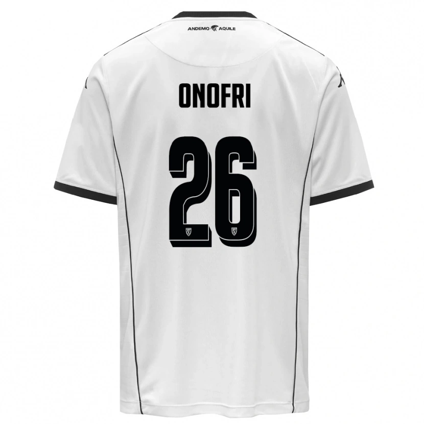 Danxen Heren Matteo Onofri #26 Wit Zwart Thuisshirt Thuistenue 2025/26 T-Shirt België