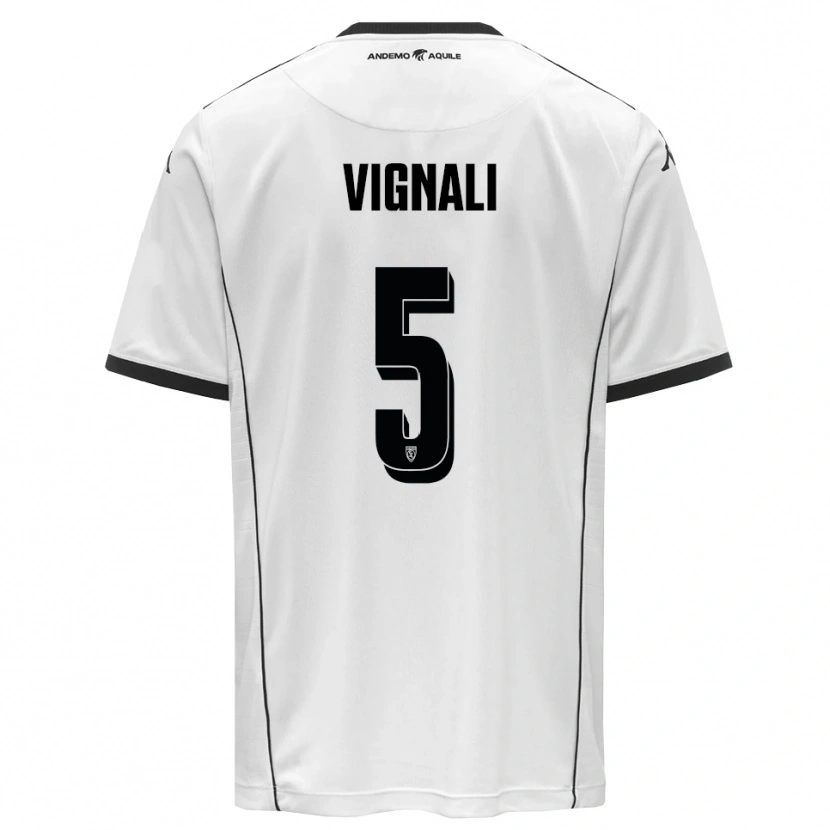 Danxen Heren Diego Vignali #5 Wit Zwart Thuisshirt Thuistenue 2025/26 T-Shirt België