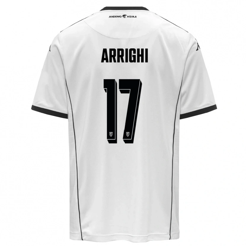 Danxen Heren Matteo Arrighi #17 Wit Zwart Thuisshirt Thuistenue 2025/26 T-Shirt België