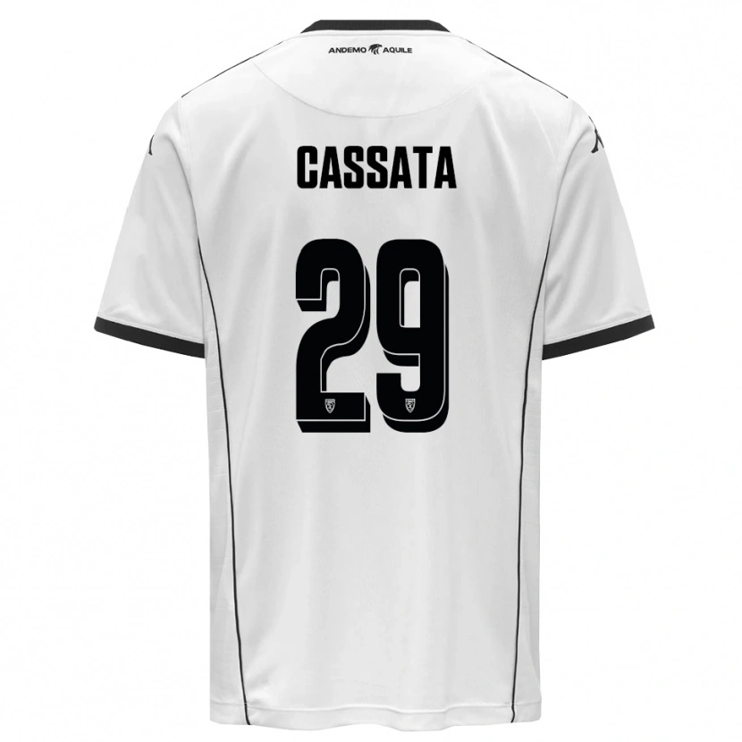 Danxen Heren Francesco Cassata #29 Wit Zwart Thuisshirt Thuistenue 2025/26 T-Shirt België