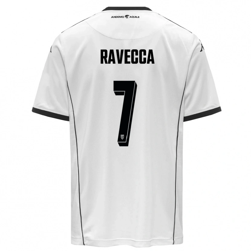 Danxen Heren Edoardo Ravecca #7 Wit Zwart Thuisshirt Thuistenue 2025/26 T-Shirt België