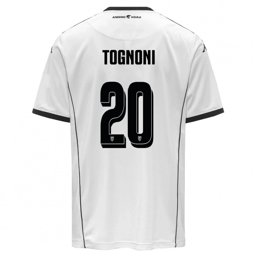 Danxen Heren Thomas Tognoni #20 Wit Zwart Thuisshirt Thuistenue 2025/26 T-Shirt België