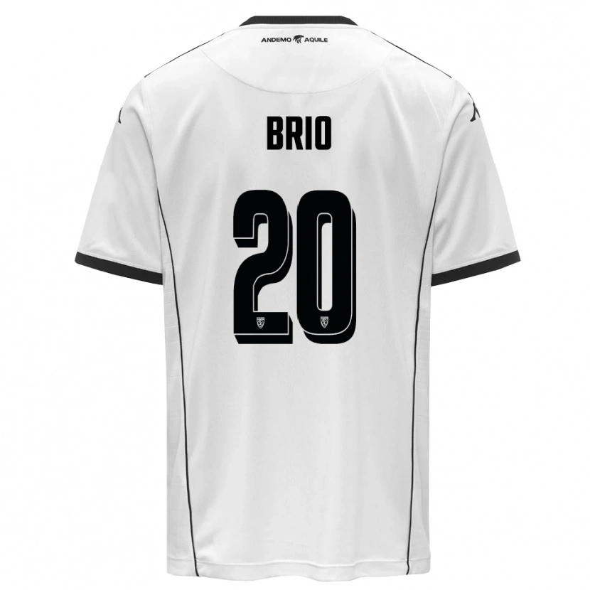 Danxen Heren Alessandro Brio #20 Wit Zwart Thuisshirt Thuistenue 2025/26 T-Shirt België