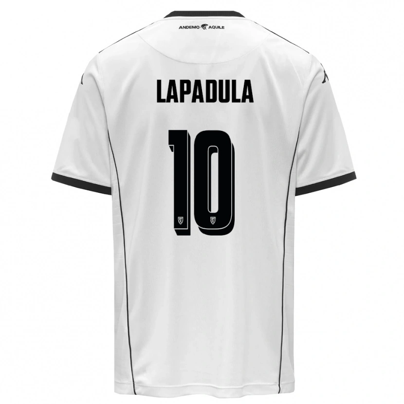 Danxen Heren Gianluca Lapadula #10 Wit Zwart Thuisshirt Thuistenue 2025/26 T-Shirt België