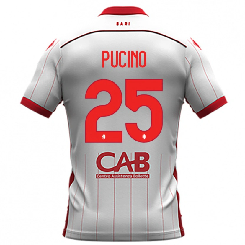 Danxen Heren Raffaele Pucino #25 Wit Rood Thuisshirt Thuistenue 2025/26 T-Shirt België