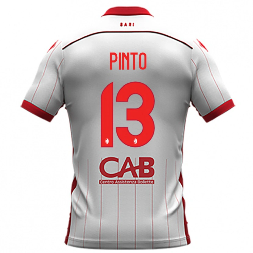 Danxen Heren Francesco Pinto #13 Wit Rood Thuisshirt Thuistenue 2025/26 T-Shirt België