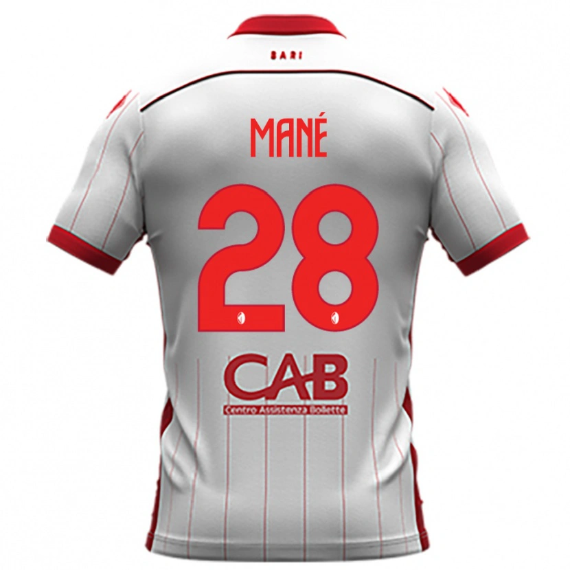 Danxen Heren Moussa Mané #28 Wit Rood Thuisshirt Thuistenue 2025/26 T-Shirt België