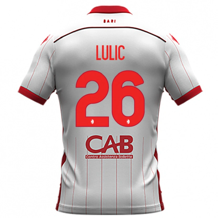 Danxen Heren Karlo Lulic #26 Wit Rood Thuisshirt Thuistenue 2025/26 T-Shirt België