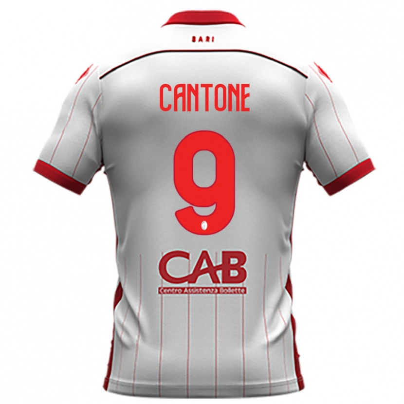 Danxen Heren Thomas Cantone #9 Wit Rood Thuisshirt Thuistenue 2025/26 T-Shirt België