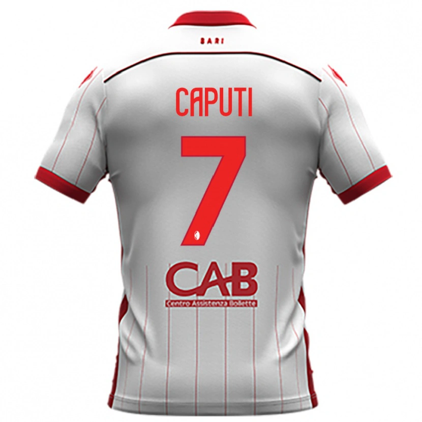 Danxen Heren Christian Caputi #7 Wit Rood Thuisshirt Thuistenue 2025/26 T-Shirt België