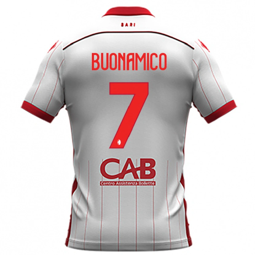 Danxen Heren Alessandro Buonamico #7 Wit Rood Thuisshirt Thuistenue 2025/26 T-Shirt België