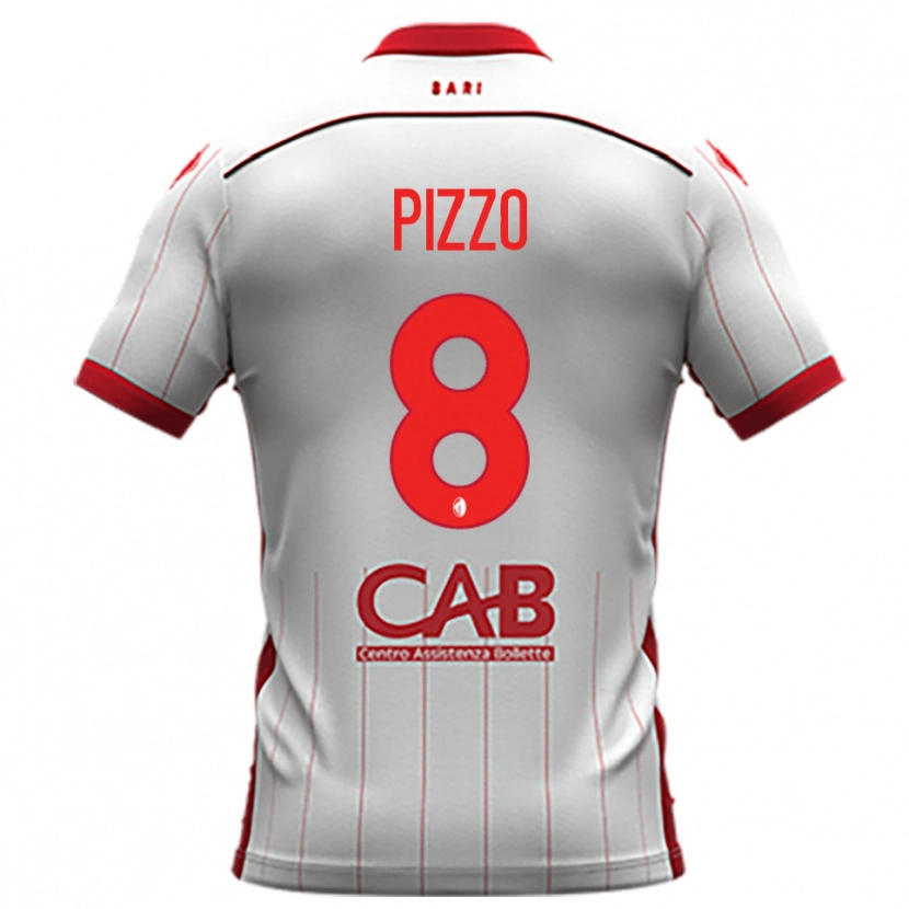 Danxen Heren Benedetto Pizzo #8 Wit Rood Thuisshirt Thuistenue 2025/26 T-Shirt België