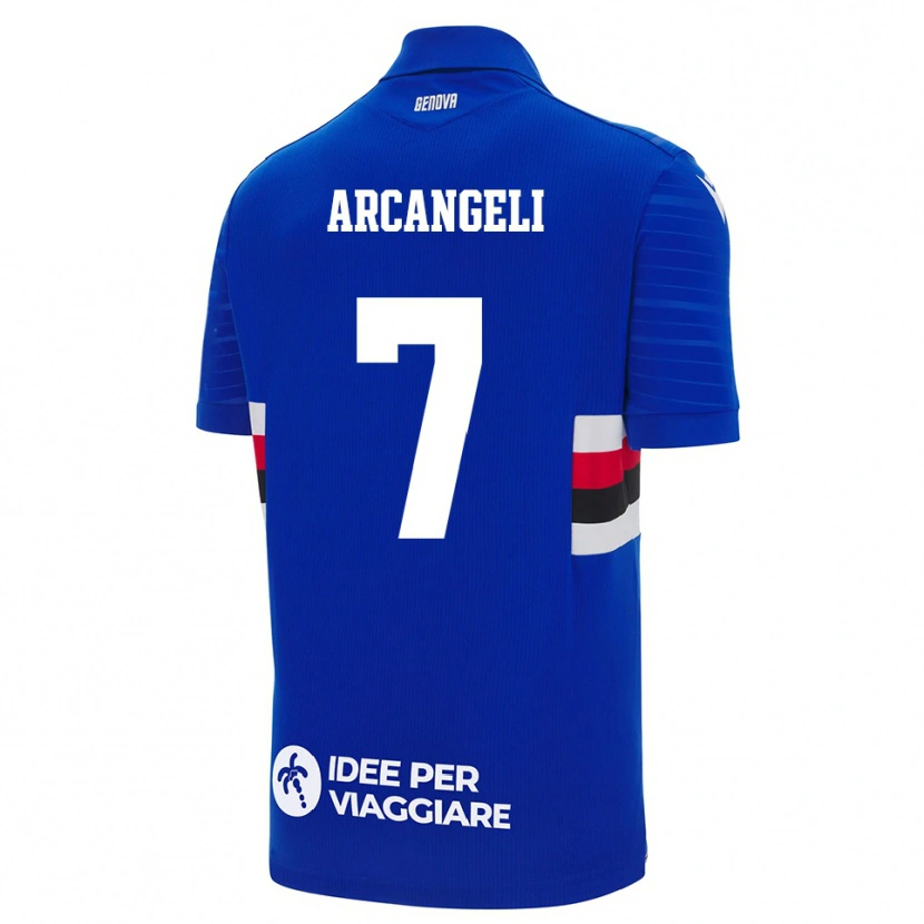 Danxen Heren Nicole Arcangeli #7 Blauw Wit Thuisshirt Thuistenue 2025/26 T-Shirt België