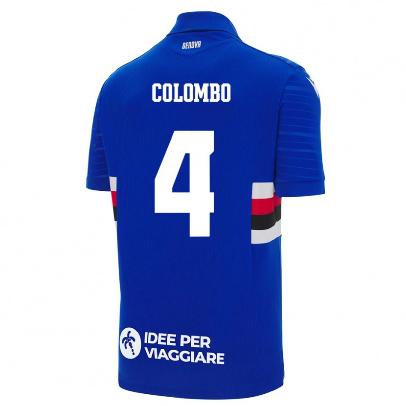 Danxen Heren Sofia Colombo #4 Blauw Wit Thuisshirt Thuistenue 2025/26 T-Shirt België