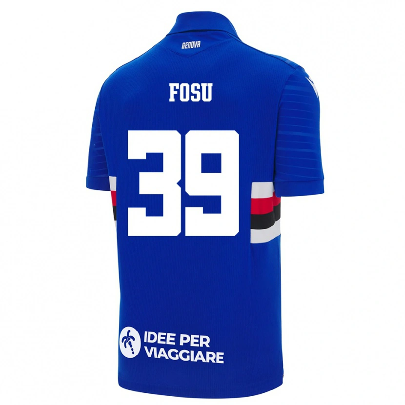 Danxen Heren Michael Fosu #39 Blauw Wit Thuisshirt Thuistenue 2025/26 T-Shirt België