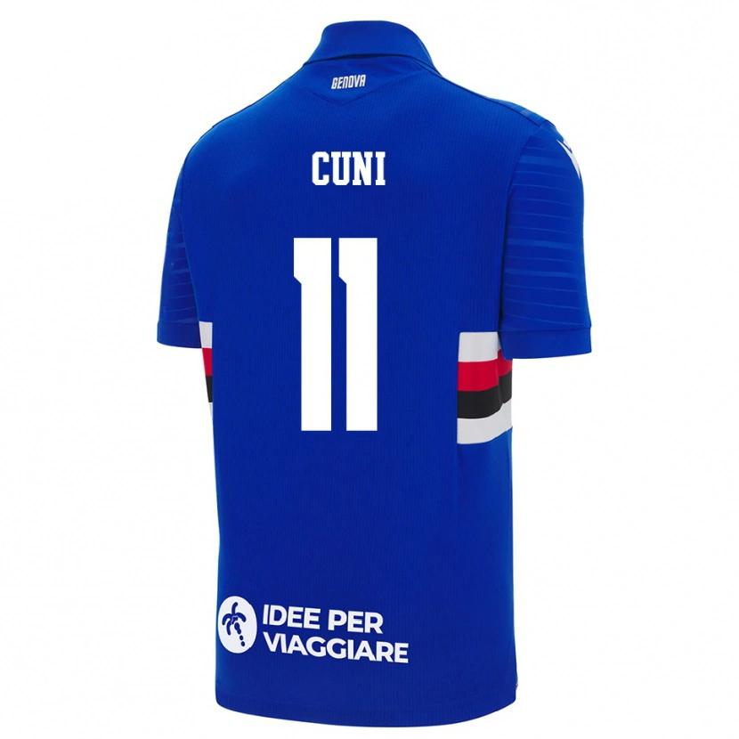 Danxen Heren Marvin Cuni #11 Blauw Wit Thuisshirt Thuistenue 2025/26 T-Shirt België