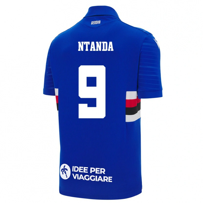 Danxen Heren Samuel Ntanda #9 Blauw Wit Thuisshirt Thuistenue 2025/26 T-Shirt België