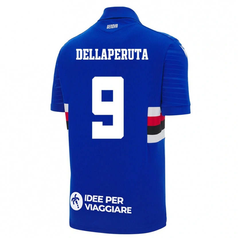 Danxen Heren Tori Dellaperuta #9 Blauw Wit Thuisshirt Thuistenue 2025/26 T-Shirt België