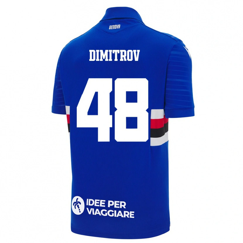 Danxen Heren Martin Dimitrov #48 Blauw Wit Thuisshirt Thuistenue 2025/26 T-Shirt België