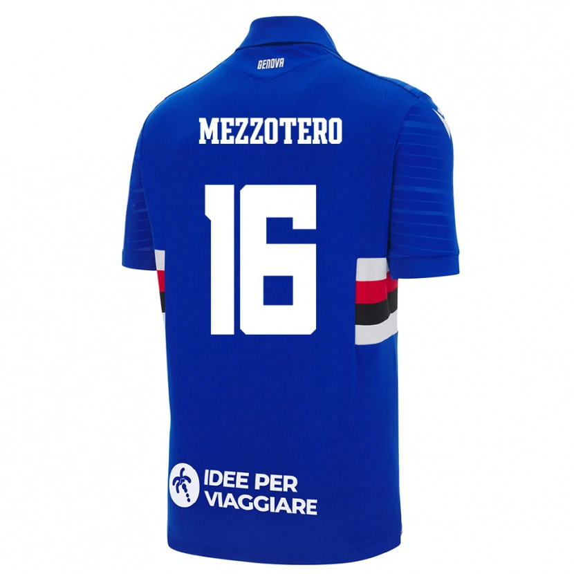 Danxen Heren Lorenzo Mezzotero #16 Blauw Wit Thuisshirt Thuistenue 2025/26 T-Shirt België