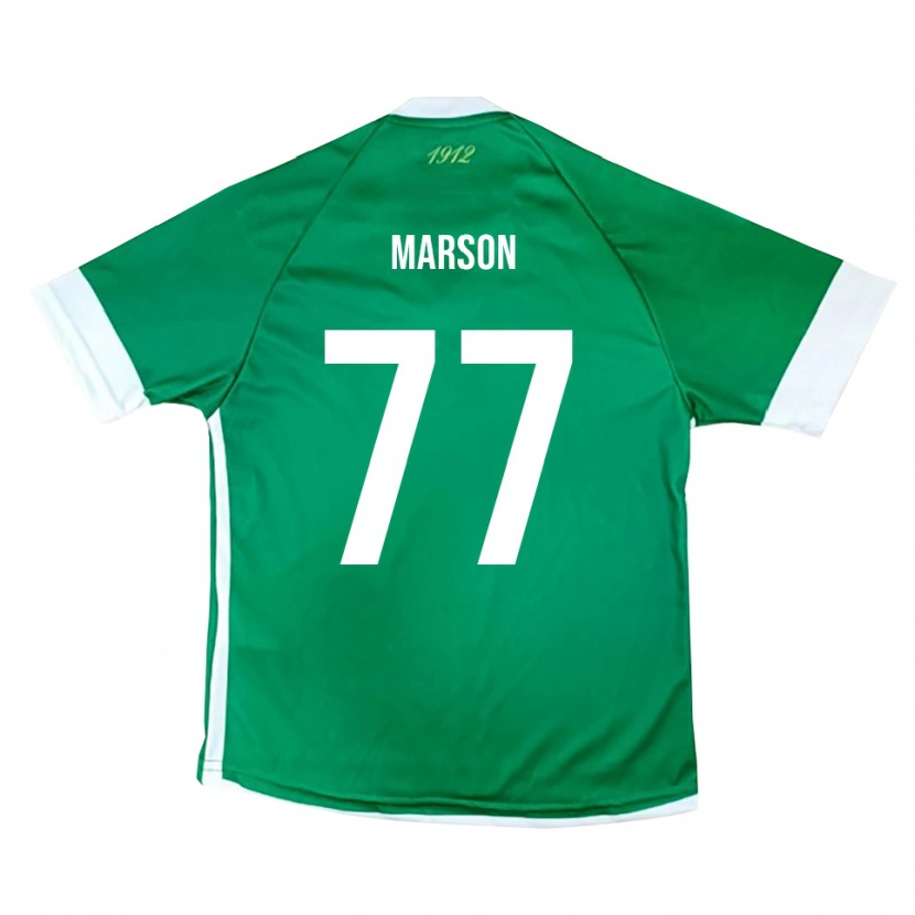 Danxen Heren Leonardo Marson #77 Groen Wit Thuisshirt Thuistenue 2025/26 T-Shirt België