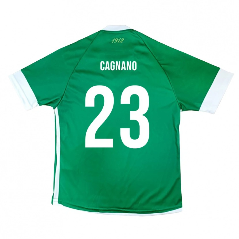 Danxen Heren Andrea Cagnano #23 Groen Wit Thuisshirt Thuistenue 2025/26 T-Shirt België
