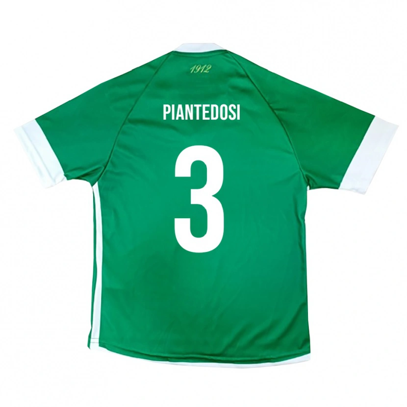 Danxen Heren Alessio Piantedosi #3 Groen Wit Thuisshirt Thuistenue 2025/26 T-Shirt België