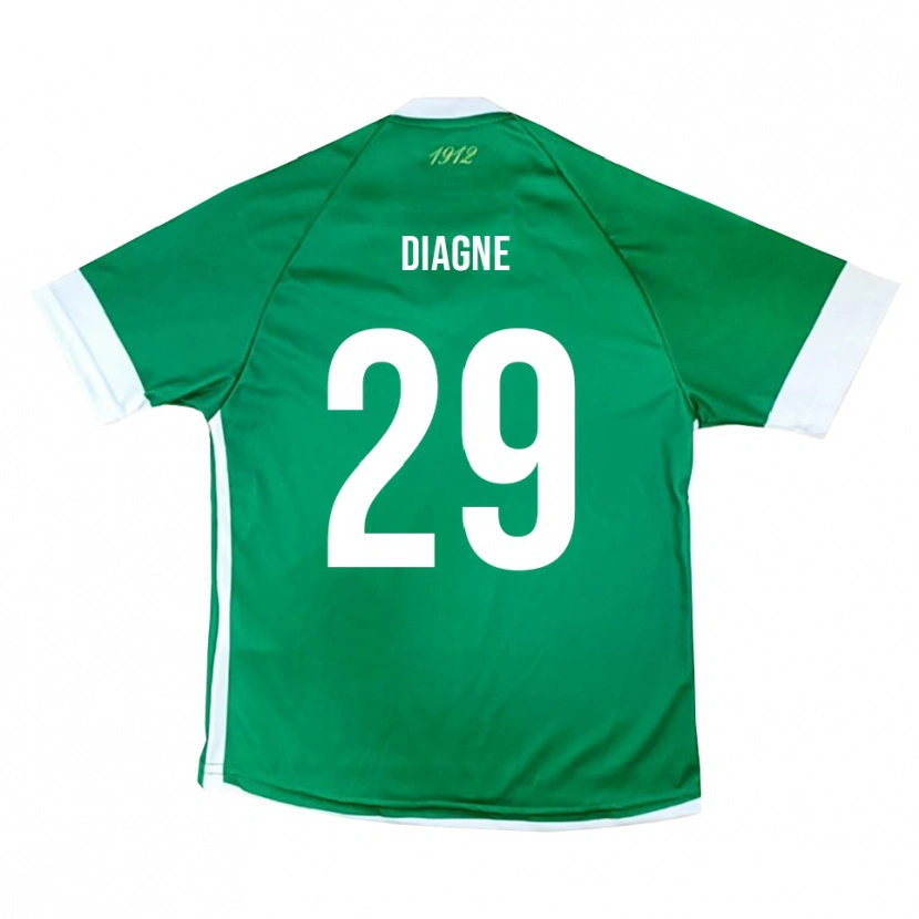 Danxen Heren Mamadou Diagne #29 Groen Wit Thuisshirt Thuistenue 2025/26 T-Shirt België
