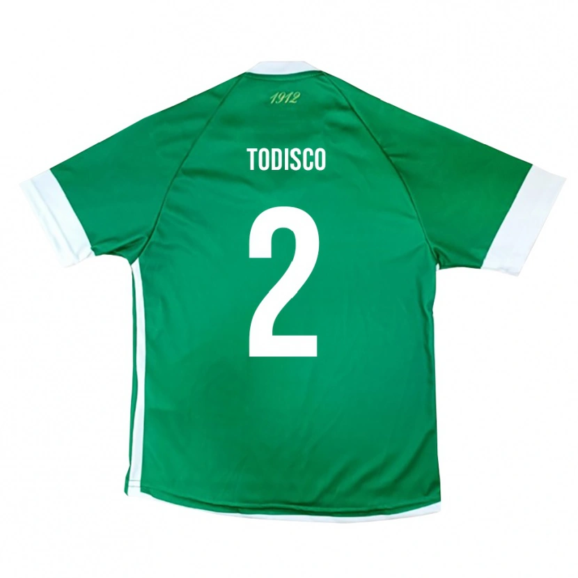 Danxen Heren Gianmarco Todisco #2 Groen Wit Thuisshirt Thuistenue 2025/26 T-Shirt België