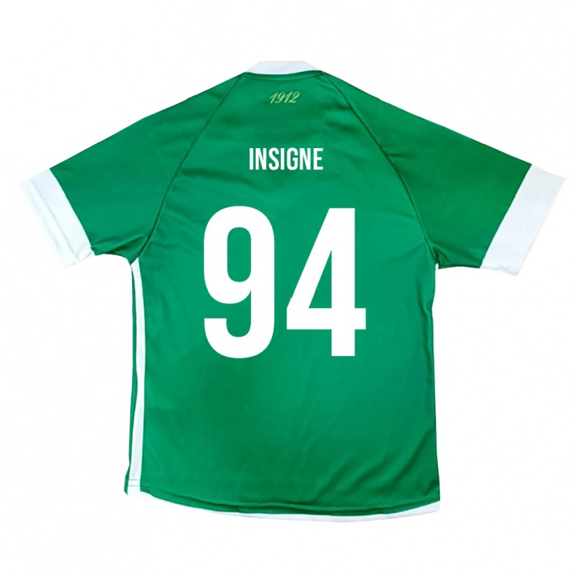 Danxen Heren Roberto Insigne #94 Groen Wit Thuisshirt Thuistenue 2025/26 T-Shirt België