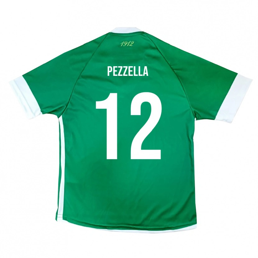 Danxen Heren Giuseppe Pezzella #12 Groen Wit Thuisshirt Thuistenue 2025/26 T-Shirt België