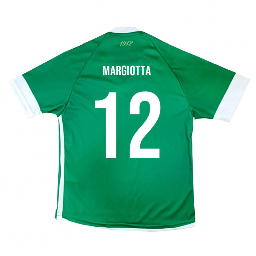 Danxen Heren Manuele Margiotta #12 Groen Wit Thuisshirt Thuistenue 2025/26 T-Shirt België