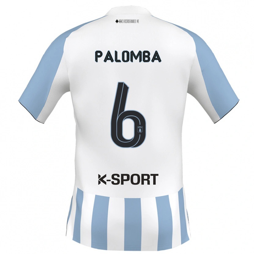 Danxen Heren Luigi Palomba #6 Wit Hemelsblauw Thuisshirt Thuistenue 2025/26 T-Shirt België