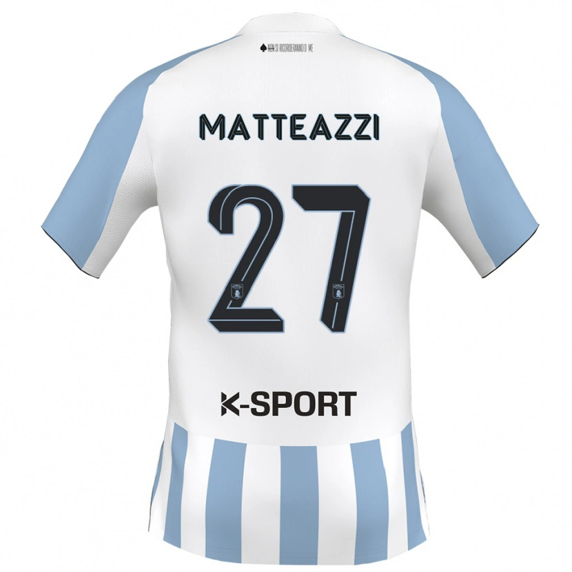 Danxen Heren Ernesto Matteazzi #27 Wit Hemelsblauw Thuisshirt Thuistenue 2025/26 T-Shirt België