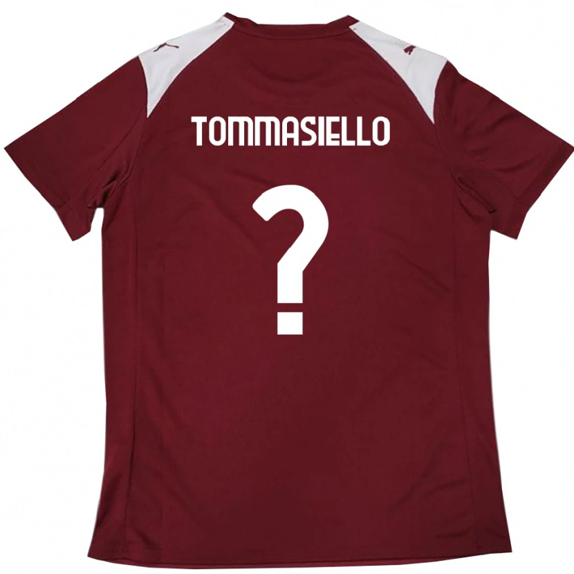 Danxen Heren Francesco Tommasiello #0 Bourgondië Wit Thuisshirt Thuistenue 2025/26 T-Shirt België