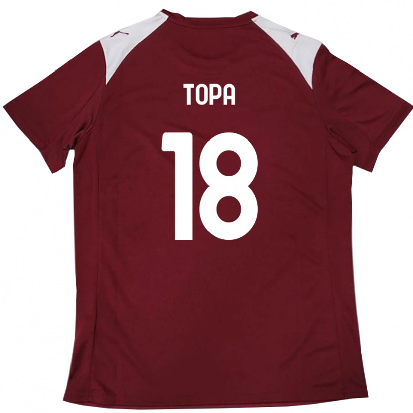 Danxen Heren Matei Topa #18 Bourgondië Wit Thuisshirt Thuistenue 2025/26 T-Shirt België