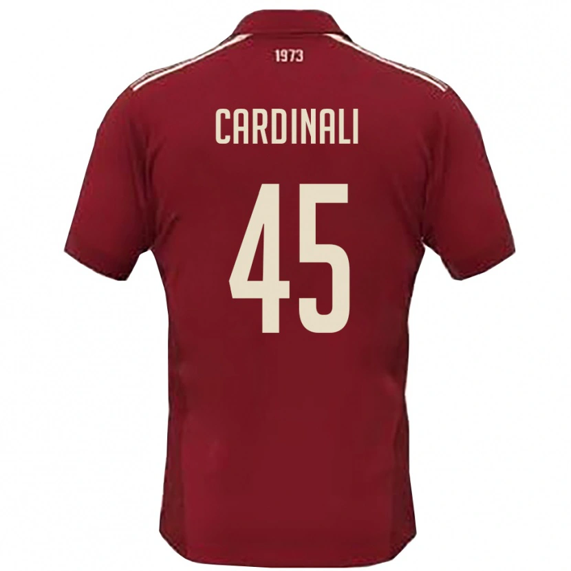 Danxen Heren Matteo Cardinali #45 Bourgondië Wit Thuisshirt Thuistenue 2025/26 T-Shirt België