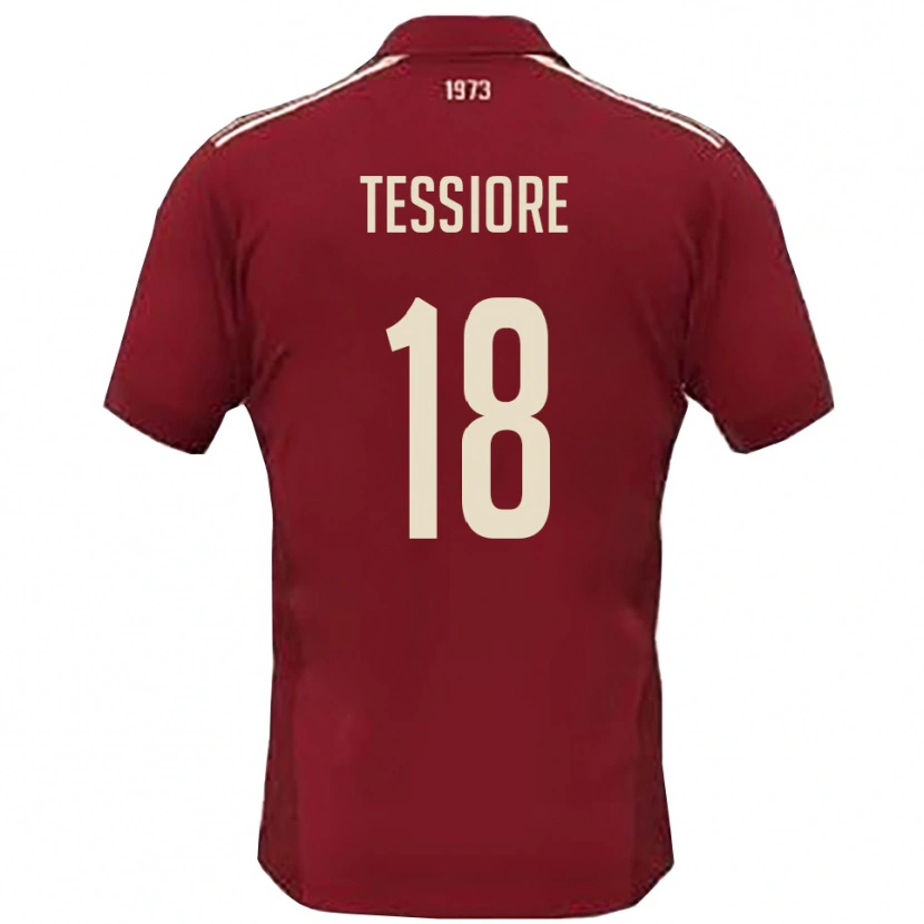 Danxen Heren Andrea Tessiore #18 Bourgondië Wit Thuisshirt Thuistenue 2025/26 T-Shirt België